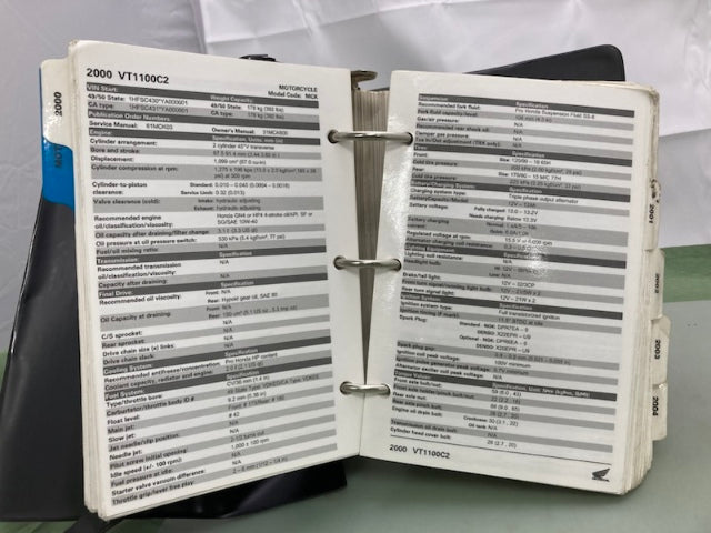 Honda MMM 9932 Motorcycle Scooter ATV Spec Manual 2000-2004 Genuine