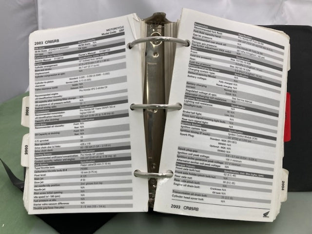 Honda MMM 9932 Motorcycle Scooter ATV Spec Manual 2000-2004 Genuine