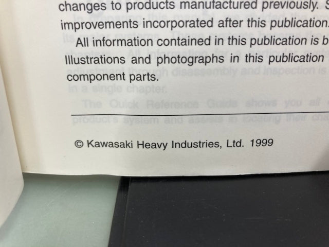 Kawasaki 99924-1220-01 Jet Ski Ultra 150 Watercraft Service Manual 1999 Genuine