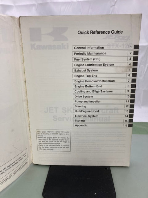 Kawasaki 99924-1341-01 Jet Ski STX-12F Watercraft Service Manual 2004 Genuine