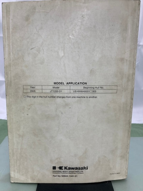 Kawasaki 99924-1341-01 Jet Ski STX-12F Watercraft Service Manual 2004 Genuine