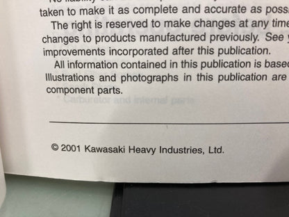 Kawasaki 99924-1287-01 Jet Ski 1200 STX-R Watercraft Service Manual 2001 Genuine
