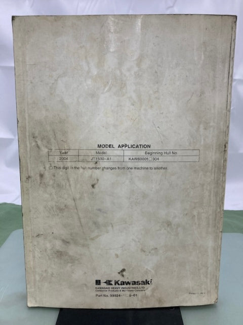 Kawasaki 99924-1325-01 Jet Ski STX-15F Watercraft Service Manual 2003 Genuine