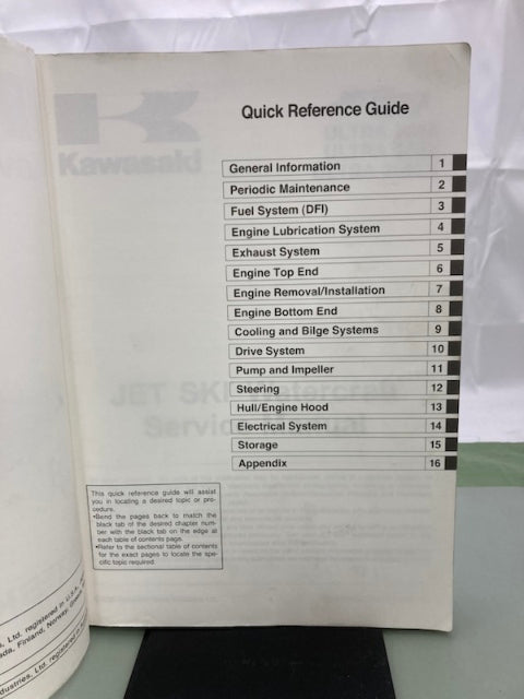 Kawasaki 99924-1377-03 Jet Ski Ultra 250X 260X 260LX Service Manual 2006 Genuine