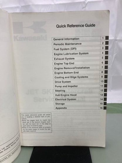 Kawasaki 99924-1377-03 Jet Ski Ultra 250X 260X 260LX Service Manual 2006 Genuine