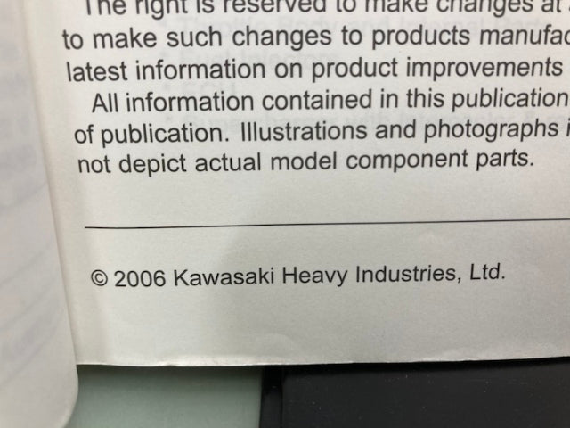 Kawasaki 99924-1377-03 Jet Ski Ultra 250X 260X 260LX Service Manual 2006 Genuine