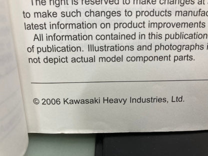 Kawasaki 99924-1377-03 Jet Ski Ultra 250X 260X 260LX Service Manual 2006 Genuine