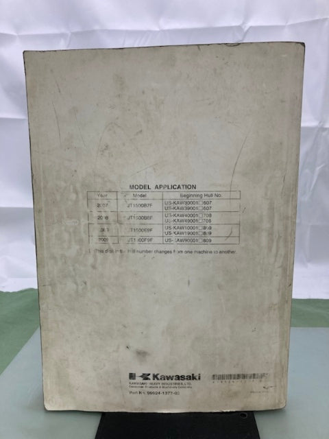 Kawasaki 99924-1377-03 Jet Ski Ultra 250X 260X 260LX Service Manual 2006 Genuine
