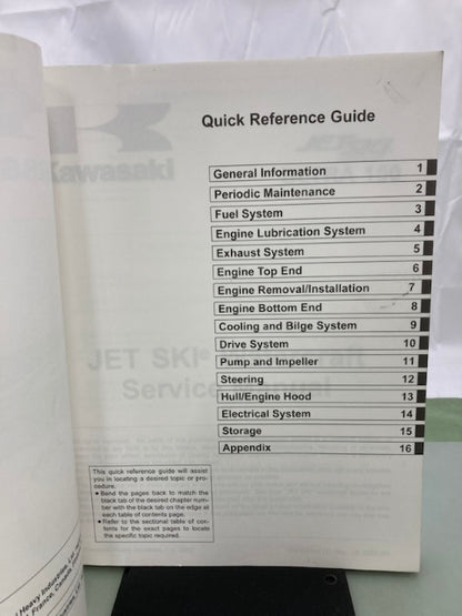 Kawasaki 99924-1308-01 Jet Ski Ultra150 Watercraft Service Manual 2002 Genuine
