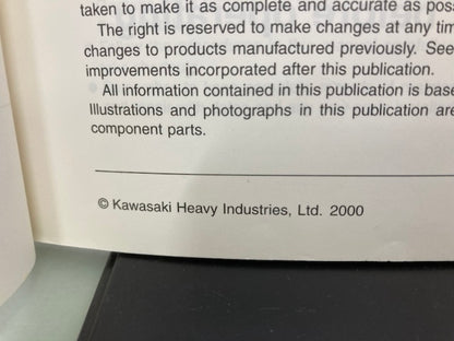 Kawasaki 99924-1264-51 900STX JetSki Service Manual Supplement 2000 Genuine