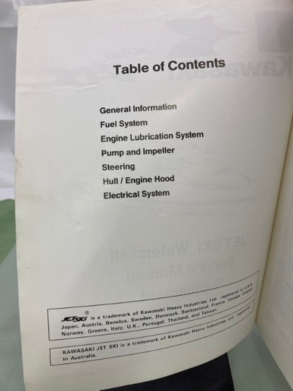 Kawasaki 99924-1173-51 STS JetSki Service Manual Supplement 1995 Genuine