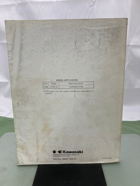 Kawasaki 99924-1222-01 Xi Sport JetSki Watercraft Service Manual 1997 Genuine