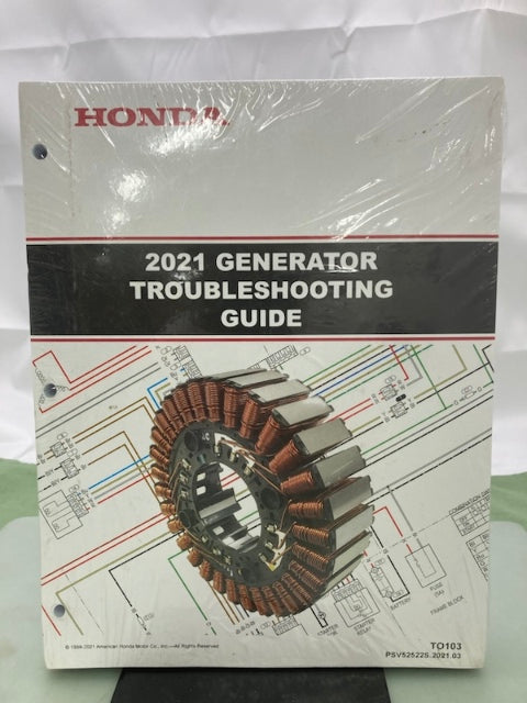Honda PSC52522S TO103 Marine Generator Troubleshooting Guide 2021 New Genuine