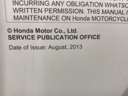 Honda 61MEN75 CFR450R Service Manual 2009-2014 Genuine