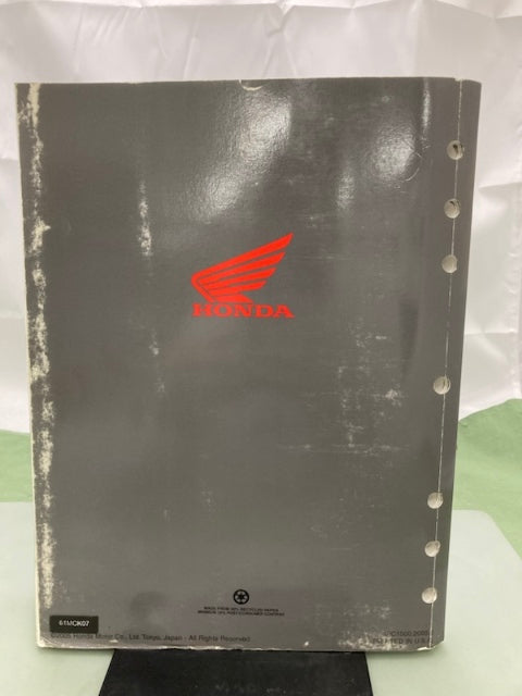 Honda 61MCK07 VT1100C2 Shadow Sabre Service Manual 2000-2007 Genuine
