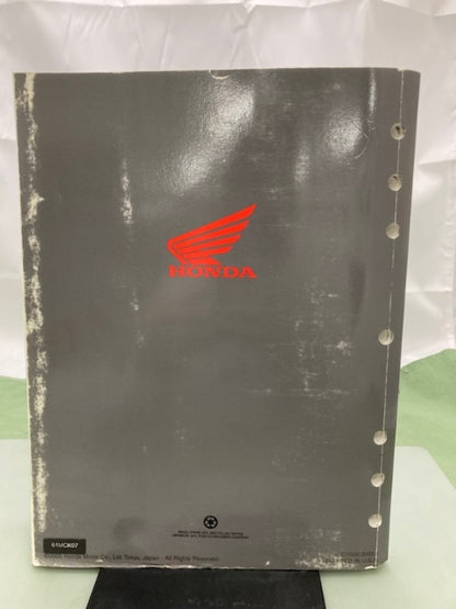 Honda 61MCK07 VT1100C2 Shadow Sabre Service Manual 2000-2007 Genuine