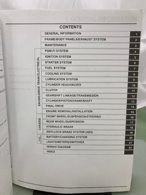 Honda 61MJR00 GL1800C/A Valkyrie Service Manual 2014 Genuine