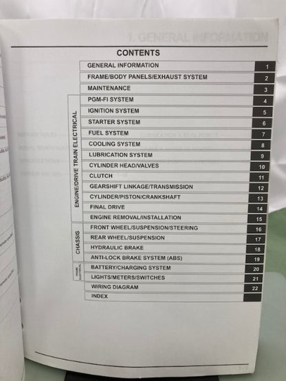 Honda 61MJR00 GL1800C/A Valkyrie Service Manual 2014 Genuine