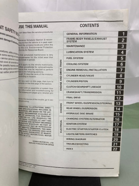Honda 61MBH04 VT1100C3 Shadow Aero Service Manual 1998-2002 Genuine