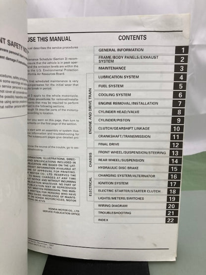 Honda 61MBH04 VT1100C3 Shadow Aero Service Manual 1998-2002 Genuine