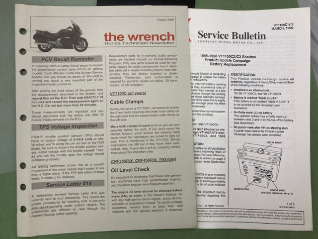 Honda 61MBH04 VT1100C3 Shadow Aero Service Manual 1998-2002 Genuine