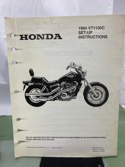 Honda 61MM808 VT1100C Shadow Service Manual 1987-1996 Genuine