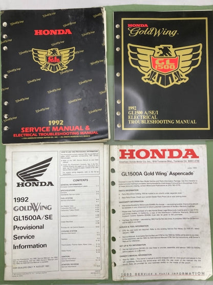Honda 61MY400 GL1500 Goldwing Service Manual & 61MY400-AH ETM 1992 Genuine