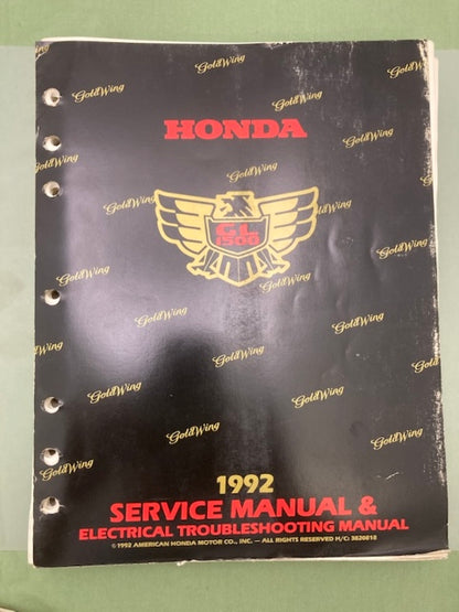 Honda 61MY400 GL1500 Goldwing Service Manual & 61MY400-AH ETM 1992 Genuine