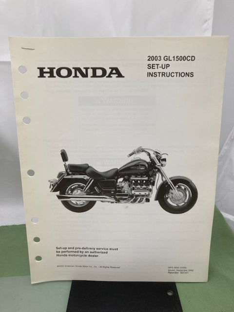 Honda 61MZ009 GL1500C/CT/CF Valkyrie Service Manual 1997-2003 Genuine
