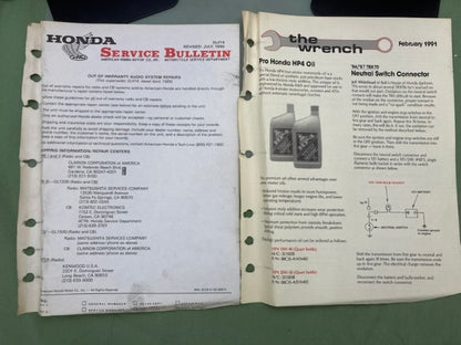 Honda 61MT880-AH GL1500 Service Manual & 61MT880-AHETM ETM 1990 Genuine