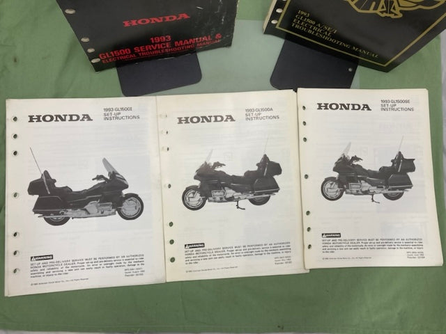 Honda 61MZ300-AH GL1500 Service Manual & ETM 1993 Genuine