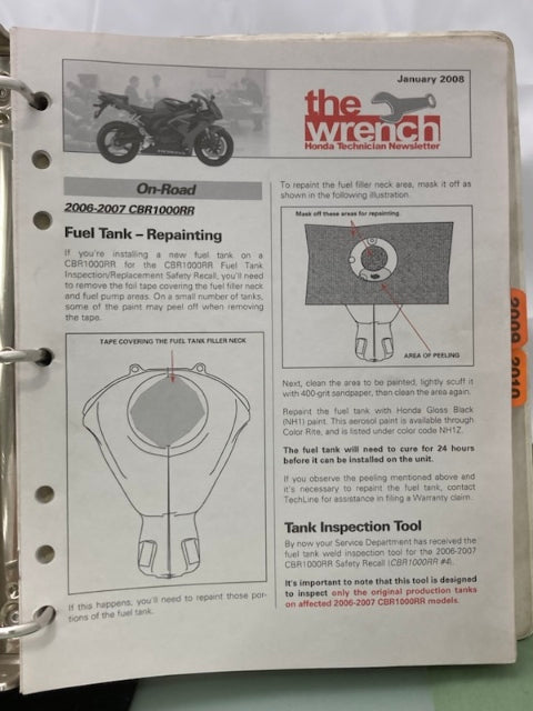 Honda The Wrench Technician Newsletters and Service Bulletins 2003-2019 Genuine