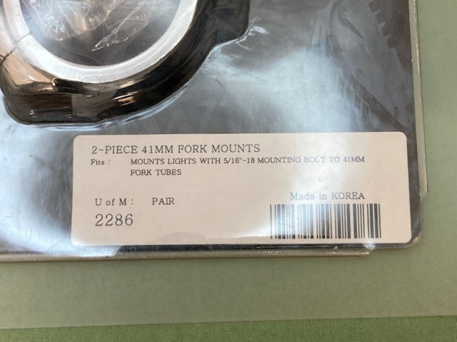 Kuryakyn 2286 Fork Mounts 41MM 2-Piece New Genuine