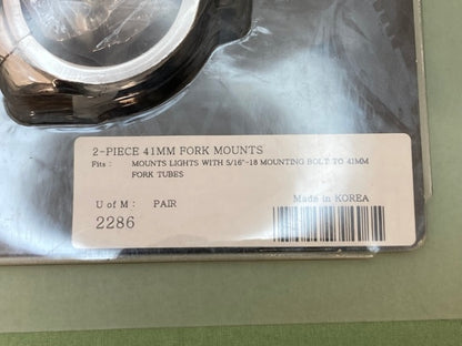 Kuryakyn 2286 Fork Mounts 41MM 2-Piece New Genuine