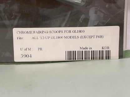 Kuryakyn 3904 Chrome Fairing Scoops for GL1800 New Genuine