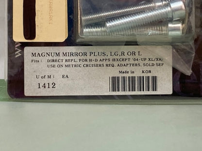 Kuryakyn 1412 Magnum Mirror Plus, LG, R or L New Genuine