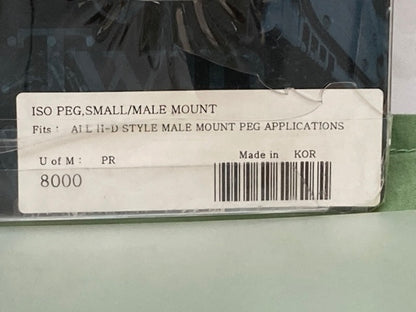 Kuryakyn 8000 ISO PEG, Small / Male Mount New Genuine