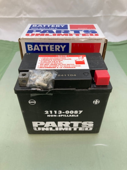 Parts Unlimited 2113-0087 Battery New Genuine