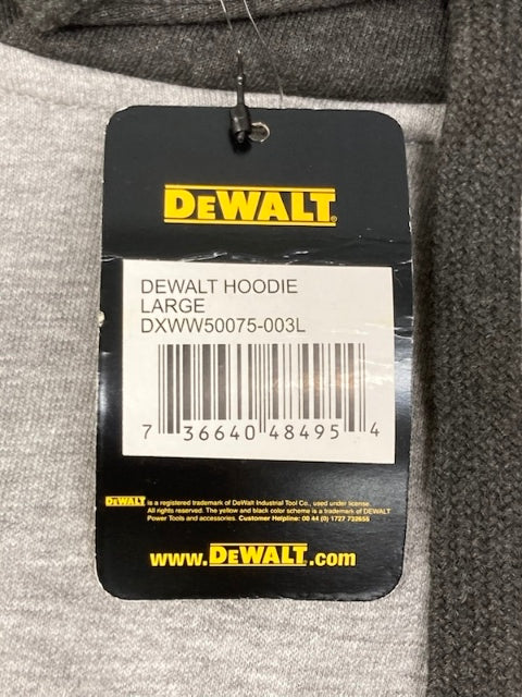 Dewalt DXWW50075-003L Logan Heavy-Duty DWR L Hooded Sweatshirt New Genuine
