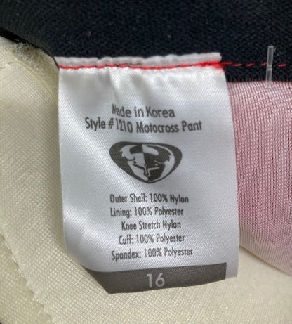 Thor MX 2903-0032 Youth MX Riding Phase Pants Red/Black Size 16 New Genuine