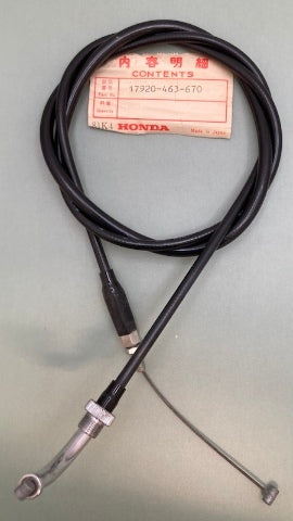 Honda 17920-463-670 Throttle Cable, B New Genuine