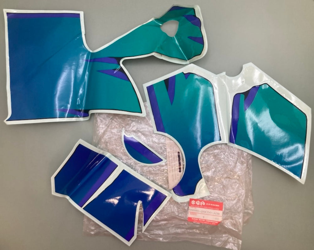 Suzuki 68680-20C50-A3R RH Side Cowling Decal/Tape Incomplete Set New Genuine
