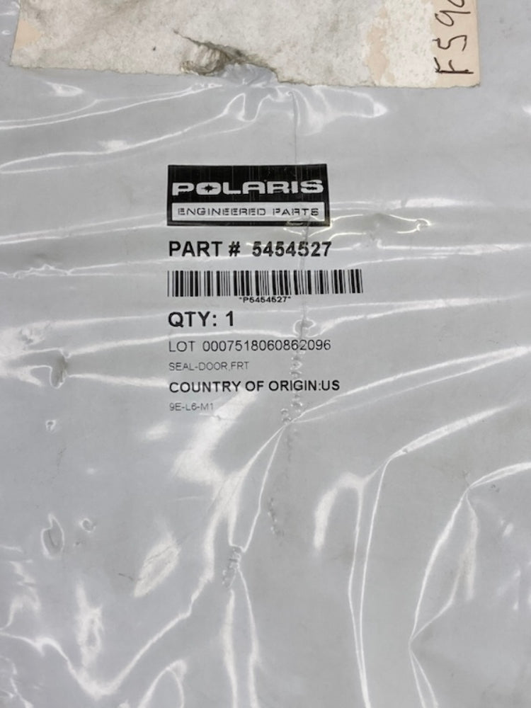 Polaris 5454527 Seal-Door, Frt New Genuine