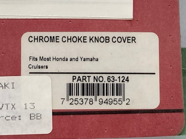 Show Chrome 63-124 Chrome Choke Knob Cover New Genuine