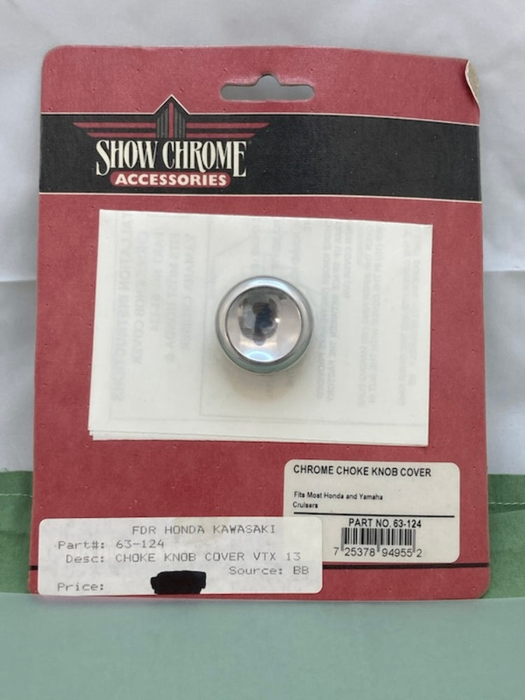 Show Chrome 63-124 Chrome Choke Knob Cover New Genuine