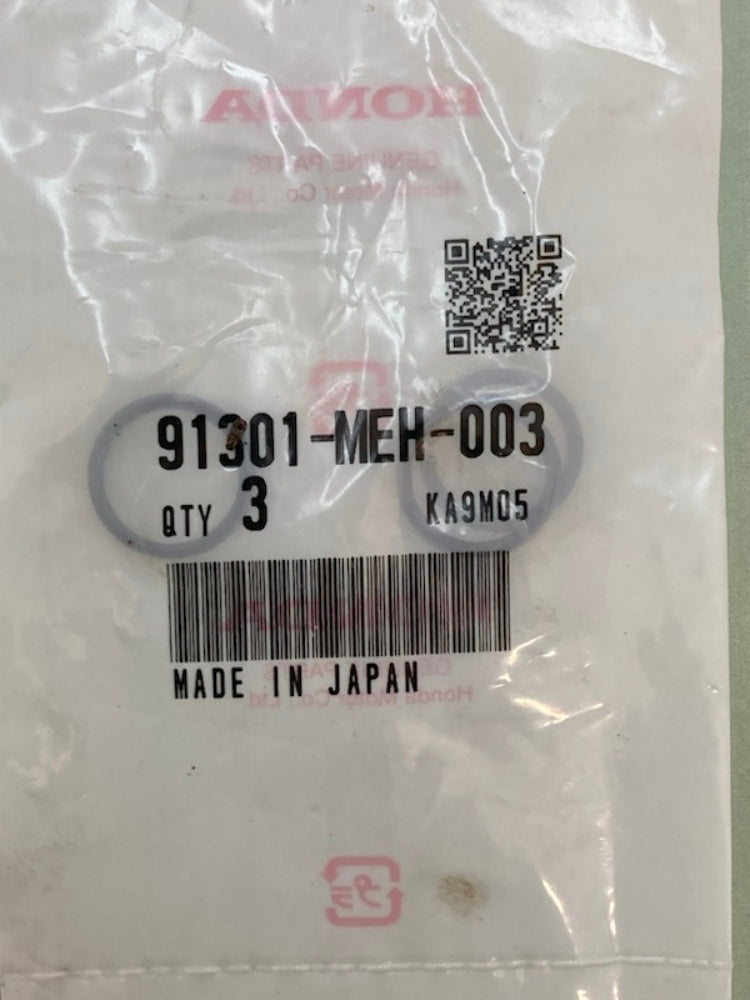 Qty 3 Honda 91301-MEH-003 O-Ring (13X1.5) New Genuine