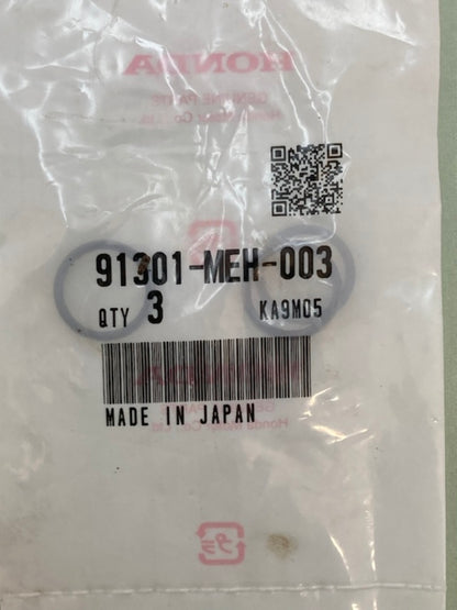 Qty 3 Honda 91301-MEH-003 O-Ring (13X1.5) New Genuine