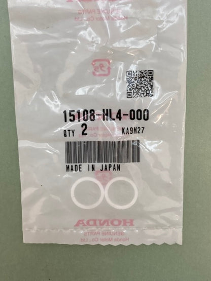 Qty 2 Honda 15108-HL4-000 Ring (12X15) New Genuine