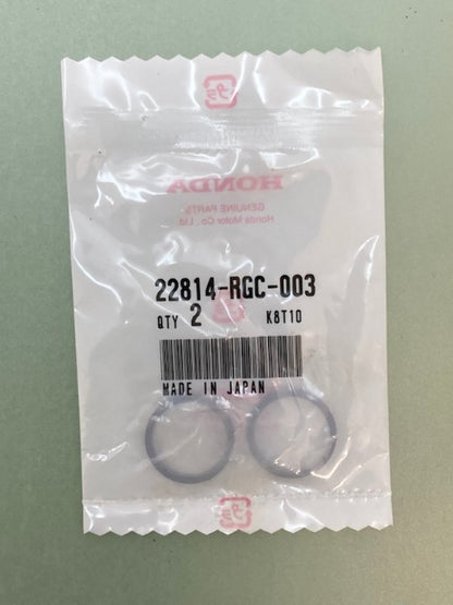Qty 2 Honda 22814-RGC-003 Seal, Ring, (21.2Mm) New Genuine