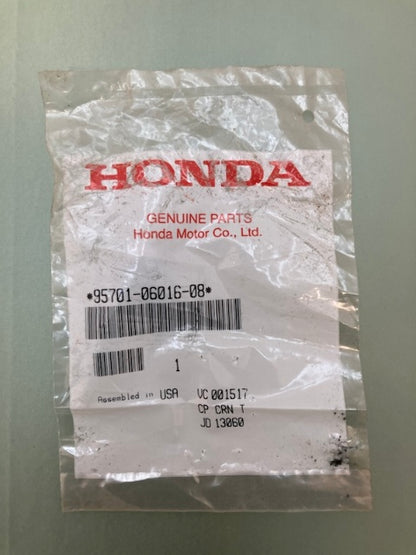 QTY 2 Honda 95701-06016-08 Bolt, Flange, (6X16) New Genuine